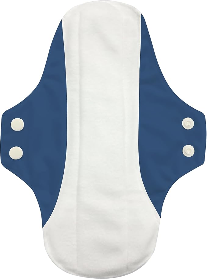 Charlie Banana - Reusable FemininePads Super 3 Pack with Pouch | Washable Menstrual Pads for Heavy Absorbency | Dark Blue