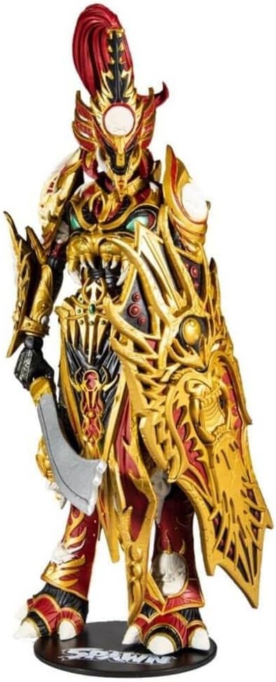 Mcfarlane Toys, Spawn Comic Deluxe Designer Edition 7-inch Mandarin Spawn Action Figure with 22 Moving Parts, Collectible DC Figure with Accessories and Collectors Stand Base – Ages 12+