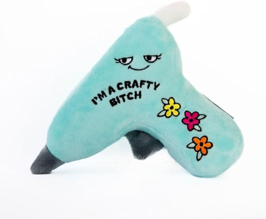 Glue Gun Plushie - I'm A Crafty Person Sassy Glue Gun Plush, for Crafters, Funny Plush Toy for Gifting