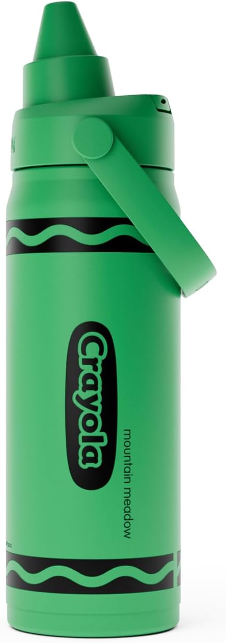 CamelBak Crayola Chug Insulated Stainless Steel Water Bottle, Limited Edition Lid, Mountain Meadow, 16oz