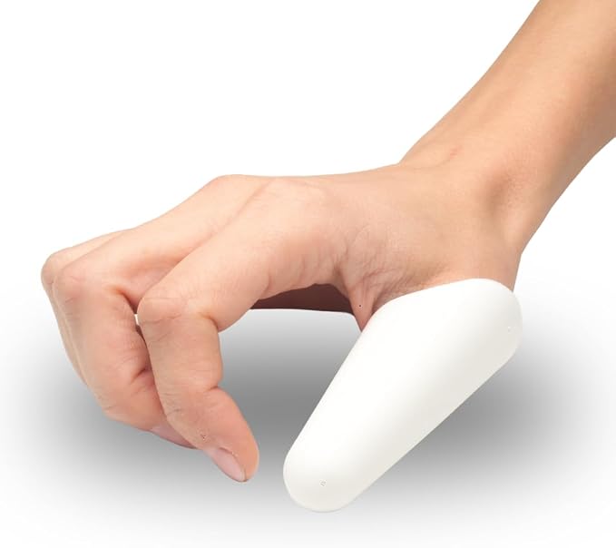 Thumbsavers Massage Tool for Deep Tissue and Trigger Point Massage – Thumb and Joint Support for Massage Therapists, Chiropractors and Physical Therapists – Hand Protection Aid (Medium, White)