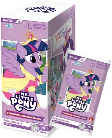 Kayou My Little Pony Friendship Eternal Cards, Fun Moment Edition, English Series 1, Display Box with 12 Packs, 127 Cards, 7 Rarity Levels