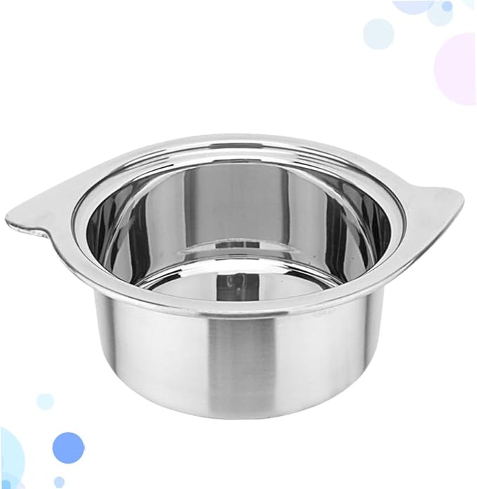 1pc Food-grade Stainless Steel Hot Pot for Induction Cooker Stewpot Without Lid for Dining and