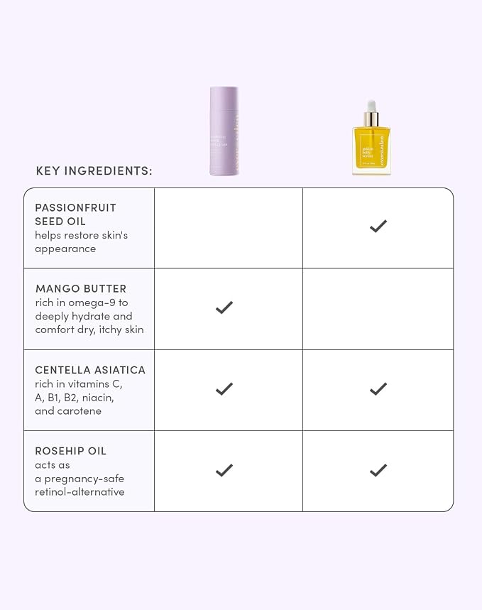 Evereden Mama Must-Have DUO - Golden Belly Stretch Mark Oil & Nourishing Stretch Mark Cream - Dermatologist-Developed Clean & Vegan Maternity Skin Care for Stretch Mark Reduction & Skin Hydration