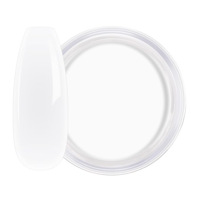 AILLSA Milky White Dip Powder Nude Nail Dipping Powder | Translucent Jelly Dip Powder Colors for DIY Manicure Salon at Home Easy to Use Neutral Nail Dip Powder (1 Oz)
