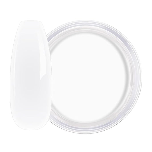 AILLSA Milky White Dip Powder Nude Nail Dipping Powder | Translucent Jelly Dip Powder Colors for DIY Manicure Salon at Home Easy to Use Neutral Nail Dip Powder (1 Oz)