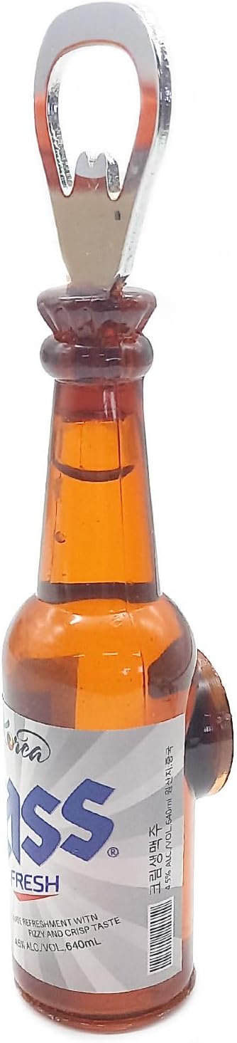 Creative Korea Beer Cass Opener Shape Bottle Opener Kitchen Accessories Fridge Magnets (G)