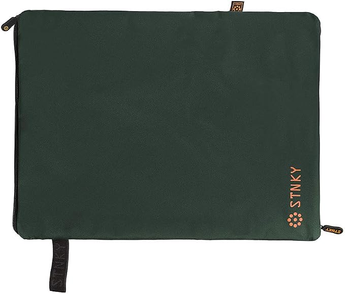STNKY Bag Pro - Laundry Bags with Zips, Handles and Internal Mesh Bag for Travel, Yoga, Healthcare, Gym Kit, Laundry (Standard, Forest Green)