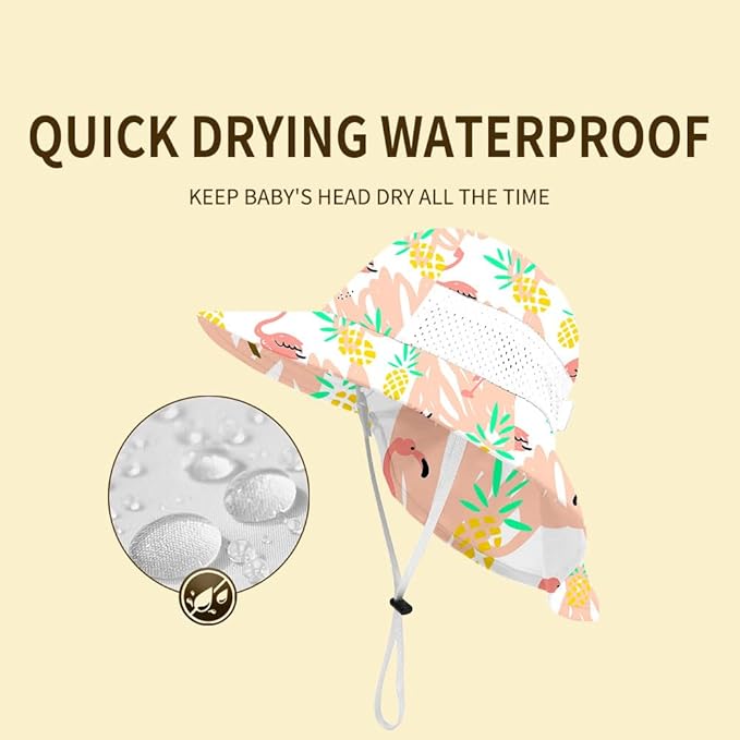 Baby Sun Protection Hat for Infant Toddlers Boys Girls UPF 50+ Sunhat for Outdoor Beach Swim