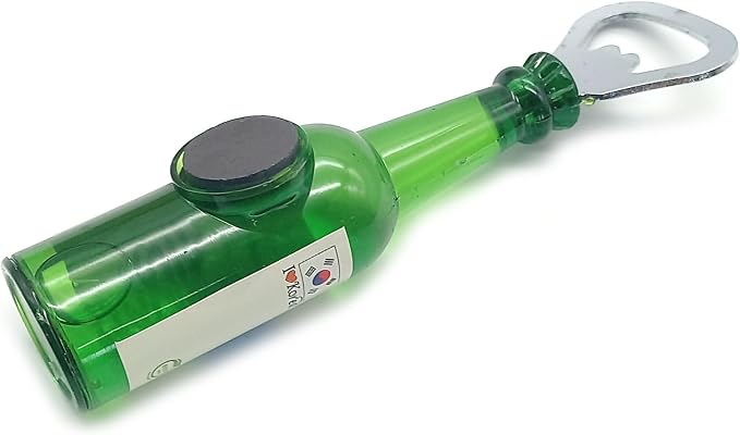 Creative Korea Soju Shape Bottle Opener Kitchen Accessories Fridge Magnets (E)