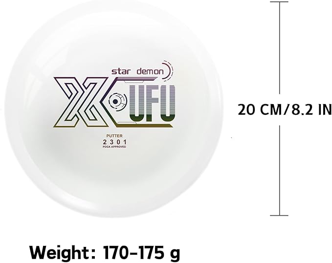 X-UFO Disc Golf Set - Disc Golf Starter Set, Includes 1 Putter, 1 Driver, and 1 midrange disc, Weighing 170-178 Grams. Suitable for Beginners and Professional disc Golf tournaments