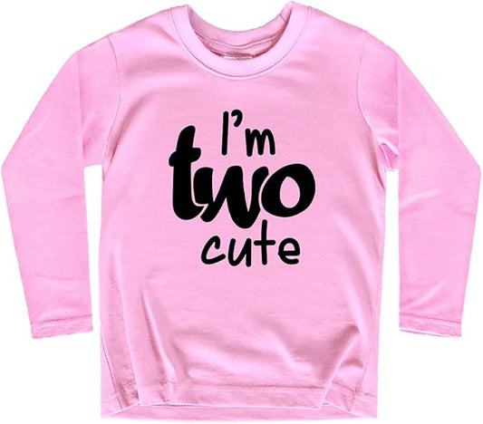 2nd Birthday Outfits for Toddler Girls im Two Cute Shirt Girl 2 Years Old Second Birthday