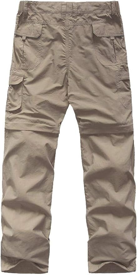 linlon Kids' Cargo Pants, Boy's Casual Outdoor Quick Dry Waterproof Hiking Climbing Convertible Trousers #9016