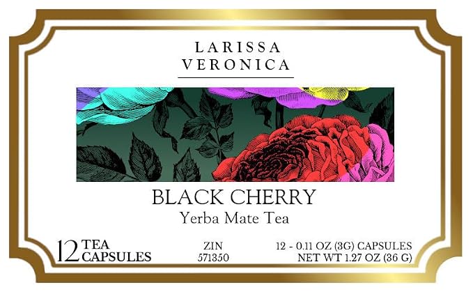 Black Cherry Yerba Mate Tea (Single Serve K-Cup Pods) (12 pods, ZIN: 571350) - 3 Pack