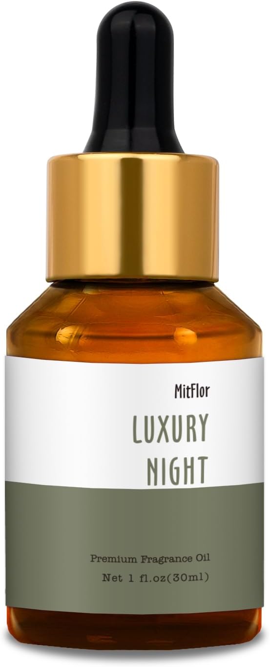 Luxury Night Fragrance Oil, MitFlor 30ml Hotel Diffuser Oil, Essential Oils for Diffusers for Home, Premium Fragrance Oil for Soap & Candle Making