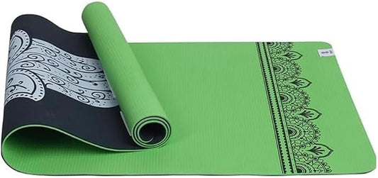 HOME ARCHIVE Premium Yoga Mat 6mm Print Reversible Extra Thick and Large Non Slip Exercise & Fitness Mat for All Types of Yoga Pilates & Floor Workouts (78" x 24" x 6mm Thick)