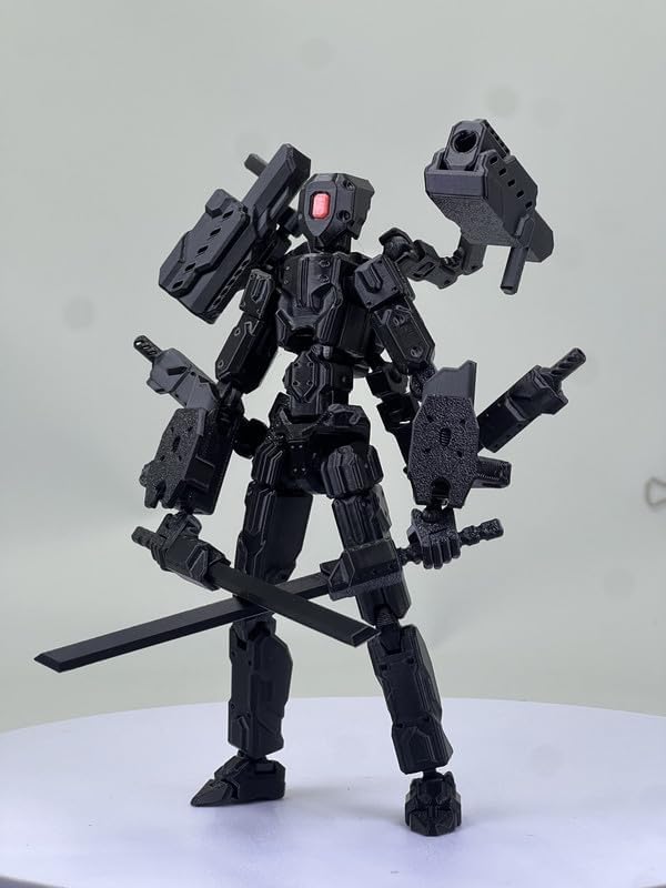 T13 Action Figures Helix Robot 8 Inch, Assembly Completed T 13,3D Printed Robo 13 - The Premium Action Figures for Sci-Fi Enthusiasts (Black)