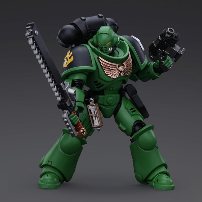 JOYTOY Action Figure 1/18 Warhammer 40,000 Salamanders Intercessors Brother Haecule Collection Model Birthday Gifts 4.8 Inches