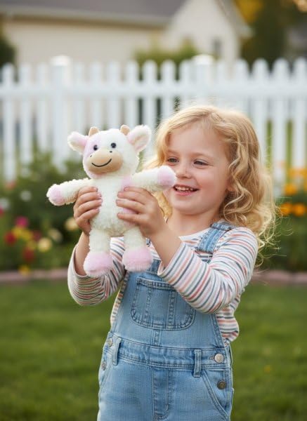 Cow Stuffed Animals Soft Plush Cute Cow Doll for Boys Girls 11.8in (Zhang NIU qianfense)
