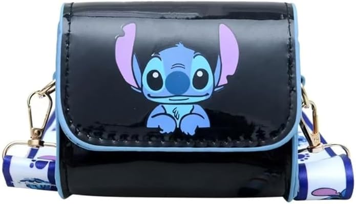 For Stitch Crossbody Bags for Women Teenagers Girls Purse Shoulder Bag for Shopping Vacation Stitch Gifts for Girls (black)