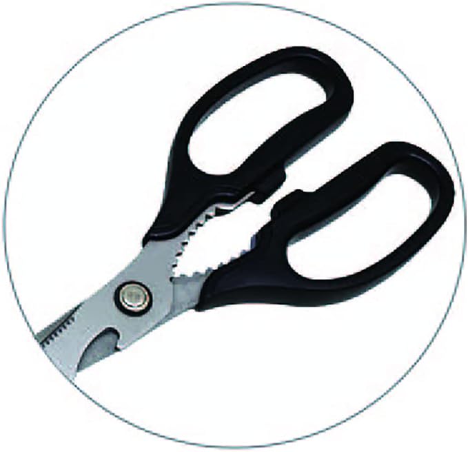 All-Purpose and Quality Kitchen Safe Scissors for Food, Kalbi Meat Cutting Shears, Rib, Meat, Korean Style Grill Food Heavy Duty Durable 3T Stainless Steel, Korean BBQ (250mm - 9.85 Inch)