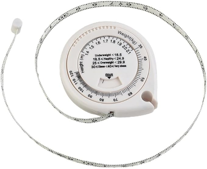 Brand New Hot Sale Protable Tape Measure Retractable 150 Cm Accurate Body Mass Index Calculator Diet Tape High Quality