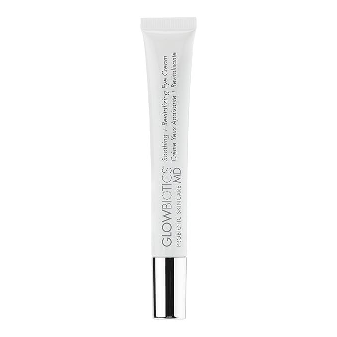 Glowbiotics Soothing + Revitalizing Probiotic Eye Cream: Hydrate, Firm & Reduce Wrinkles, Dark Circles & Puffiness, Peptide-Rich for Youthful Eyes, 0.5 oz