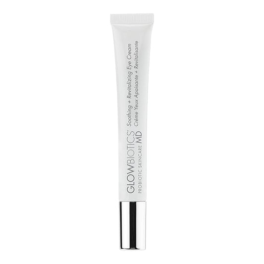 Glowbiotics Soothing + Revitalizing Probiotic Eye Cream: Hydrate, Firm & Reduce Wrinkles, Dark Circles & Puffiness, Peptide-Rich for Youthful Eyes, 0.5 oz