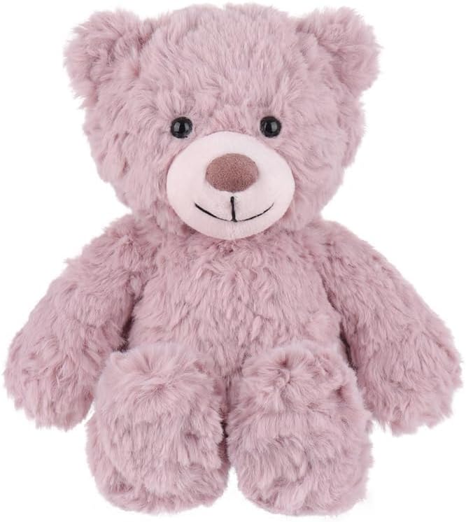Apricot Lamb Toys Plush Pink Purple Flower Teddy Bear Stuffed Animal Soft Cuddly Perfect for Child 8 Inches
