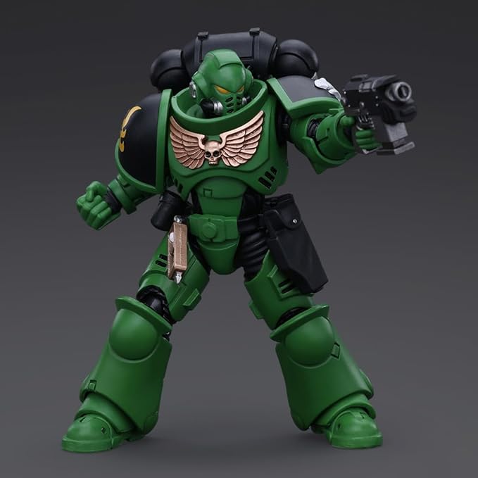JOYTOY Action Figure 1/18 Warhammer 40,000 Salamanders Intercessors Brother Haecule Collection Model Birthday Gifts 4.8 Inches