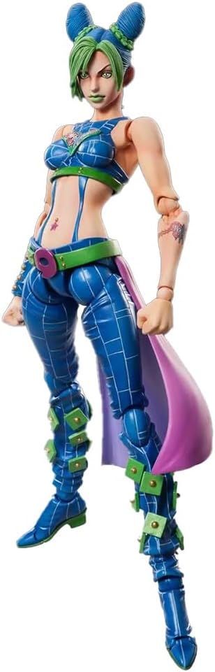 Cujoh Jolyne Figure JJBA Super Action Statue 5.9" Movable Joint Anime Figurine Cujoh Jolyne Action Figure Collections Desktop Decoration
