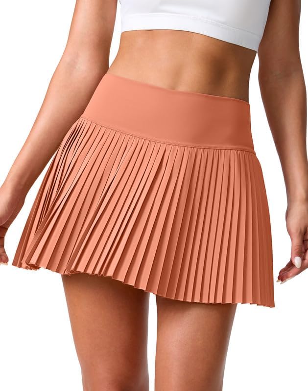 Pleated Tennis Skirt for Women with Pockets Shorts Women's High Waisted Lightweight Athletic Golf Skorts Skirts