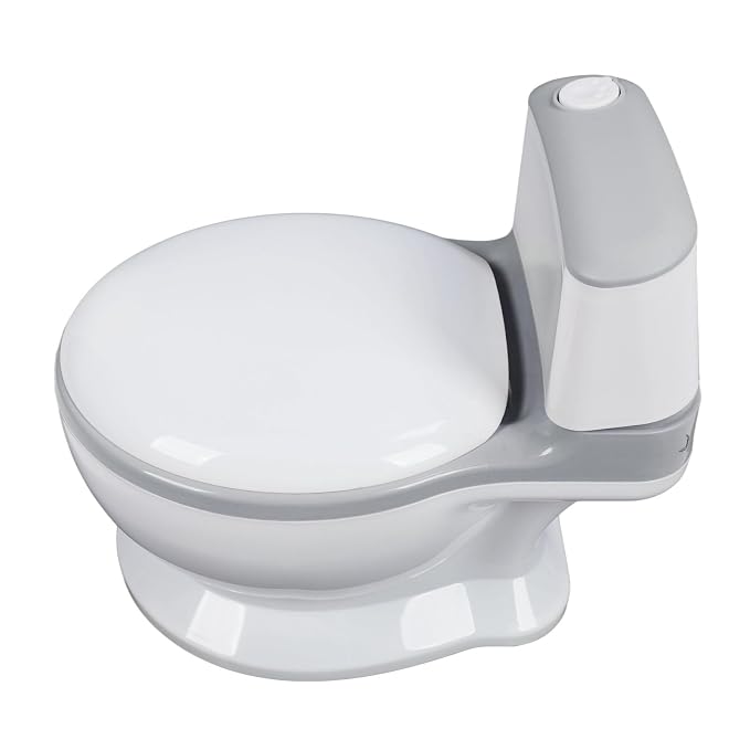 Adjustable Portable Kids Potty Training Seat, Ergonomic and Safe Children's Toilet with Removable Potty Pot, Comfortable Non Slip Design for Home and Travel(Grey)