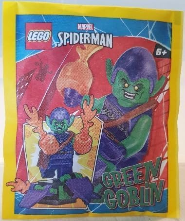 LEGO Marvel Superheroes: Green Goblin Minifigure with Glider and Pumpkin Bombs