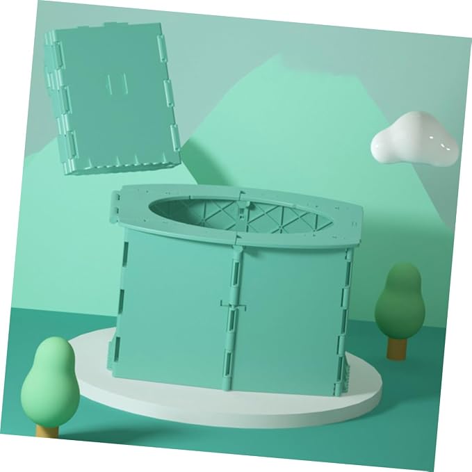 BESPORTBLE Portable Foldable Toilet Travel Potty Trainer Lightweight Car Seat for Outdoor Indoor Use with Bright Color for Easy Potty Training