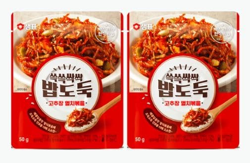 KOREAC_ Spicy stir-fry anchovies 3.52 oz Korean banchan/Side Dish 고추장멸치볶음 100g (50g*2packs)