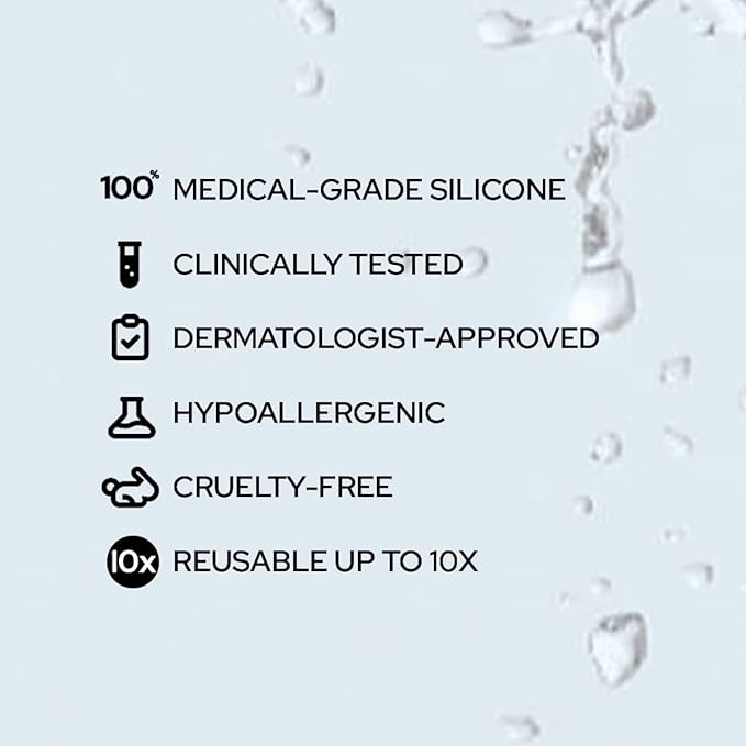 SiO Beauty BrowLift - Wrinkle-Smoothing, Medical-Grade Silicone Patches for Fine Lines on Forehead - Reusable Up to 10x - Cruelty-Free & Environmentally-Friendly Hydrating Beauty Patches - 1 Patch