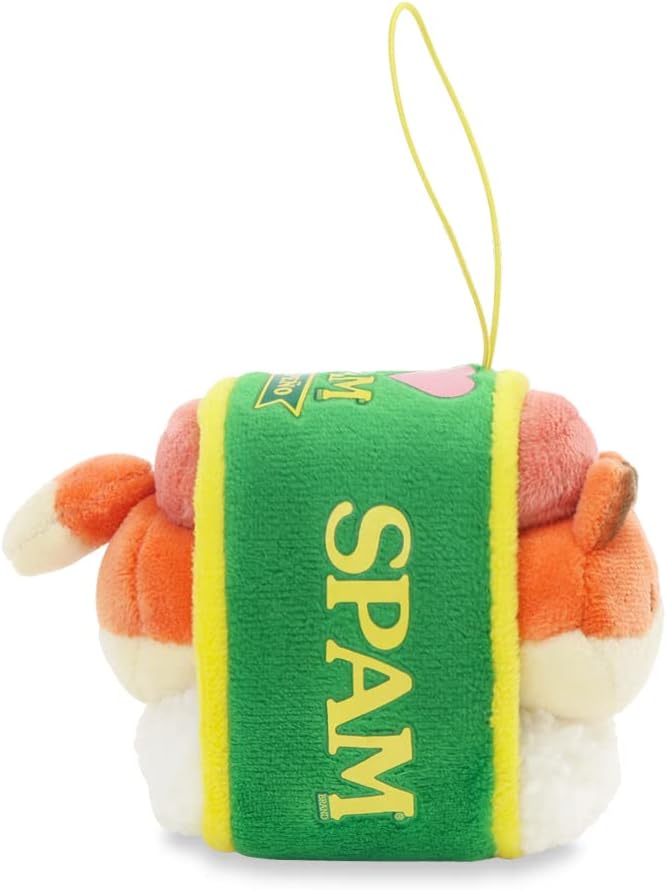 Anirollz Stuffed Animal Plush Keychain - Official SPAM Musubi Plush Toy |Soft, Squishy, Warm, Cute, Comfort, Safe| Pillow with Fox - Birthday Deco Graduation Gift 4" Foxiroll