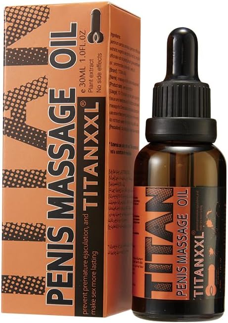 Titan XXL Extra Strength Massage Oil – Power Enlargement Gel Cream for Huge Enhanced Size, Enlarge Thickness, Strength, and Prolonged Performance (Titan XXL Oil)
