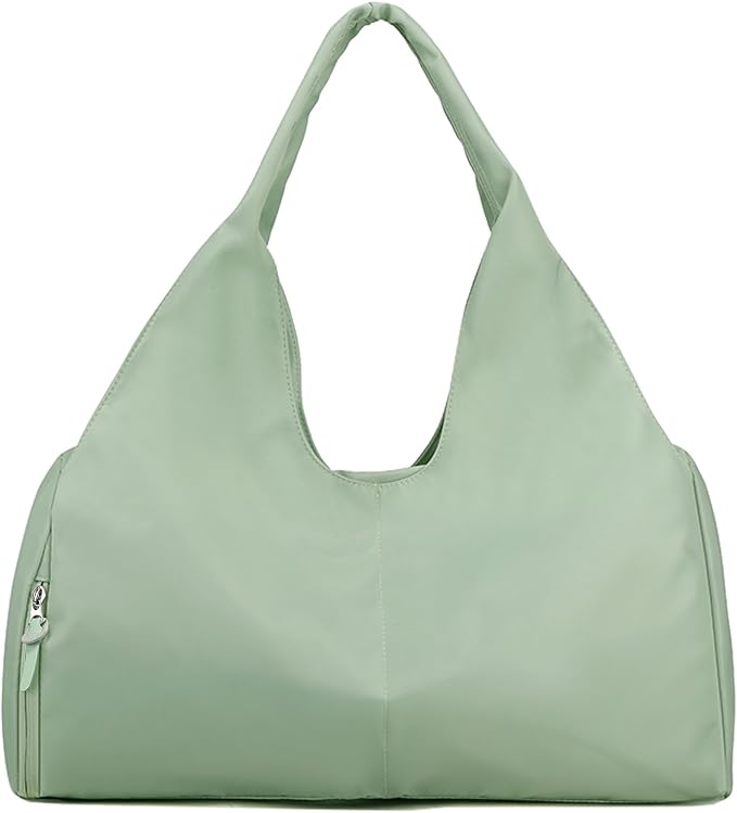 Forestfish Yoga Gym Bag For Women With Shoes Compartment & Wet Dry Storage Pockets Lightweight Duffel Bag, Green
