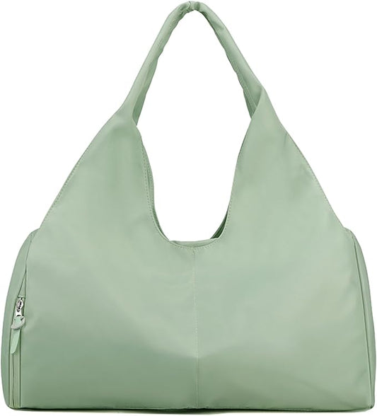 Forestfish Yoga Gym Bag For Women With Shoes Compartment & Wet Dry Storage Pockets Lightweight Duffel Bag, Green
