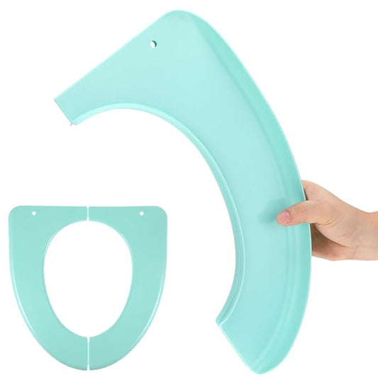 Folding Travel Potty Toilet Seat Cushion Pad Lightweight Portable Plastic Toilet Training Seat Cover for Adults and Babies, Convenient to Use and Carry for Home and Travel