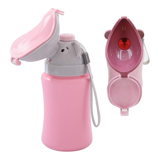 Travel Potty Portable Travel Toilet for Toddler Baby Nitty Pee Bottle Portable Kids Potty for Girls Car Camping