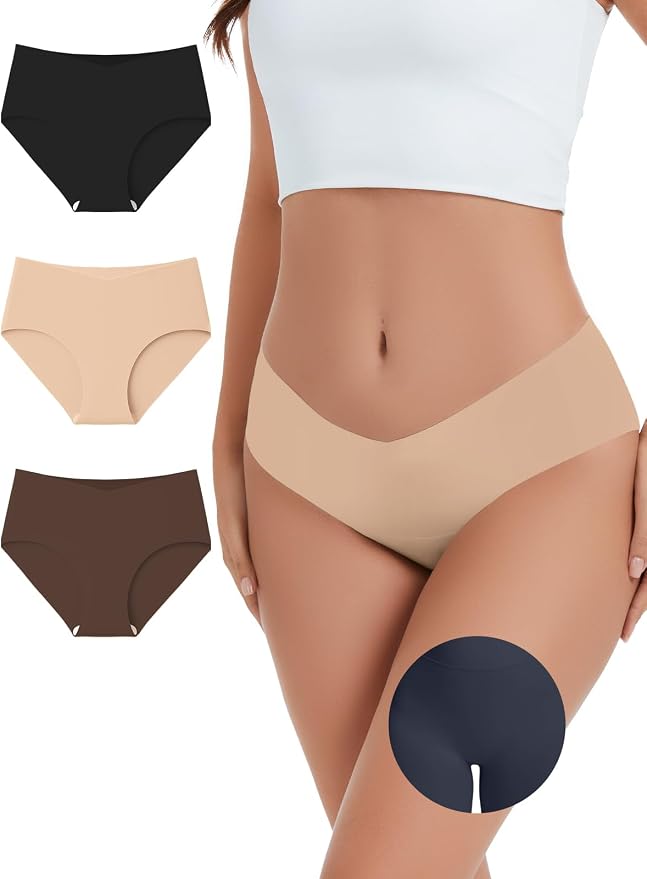 Camel Toe Underwear for Women Seamless Underwear No Show Camel Toe Concealer Invisible Workout Gym Yoga Panties