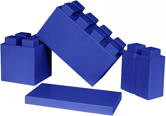 EverBlock Single Color Combo Pack | Giant Building Blocks | Easy to Connect & Reuse | Indoor & Outdoor Use | Build Displays & Structures | Blue