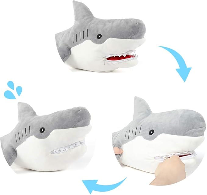 Muiteiur 23" Shark Stuffed Animal Set, Soft 5-in-1 Ocean Creature Plush, Large Whale Shark Plush Toy Gift for Kids, Girls, Boys, Birthday