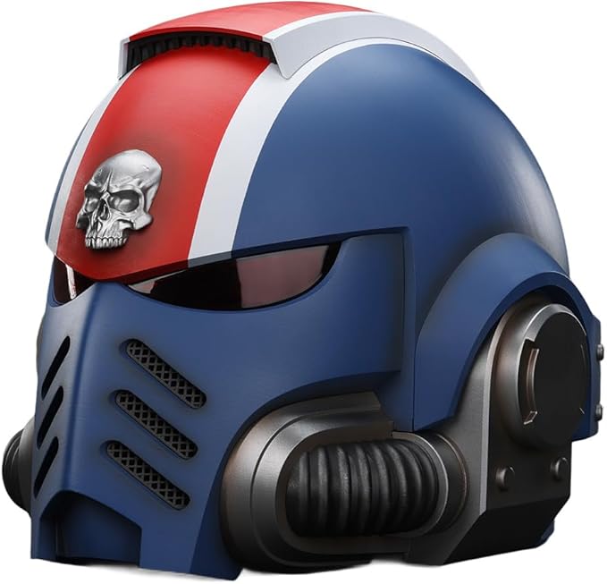 JOYTOY Warhammer 40K Action Figure 1/18 Ultramarines Lieutenant Titus' MKX Helmet Collection Models Birthday Gifts