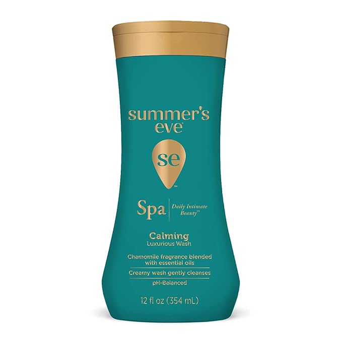 Summer's Eve Spa Daily Intimate Wash, Luxurious Cleansing Feminine Wash, Calming Chamomile pH-Balanced Wash, 12 Fl Oz Bottle (Pack of 3)