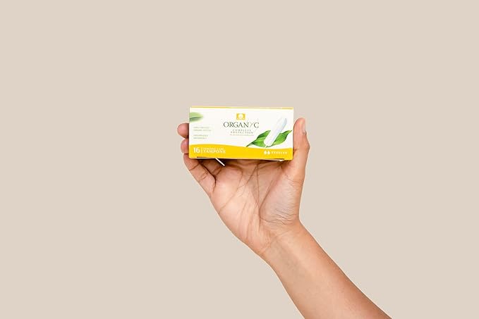 Organyc - 100% Certified Organic Cotton Tampons - No Applicator, Free from Chlorine, Perfumes, Rayon, and Chemicals - Normal, Regular, 16 Count (Pack of 1) (R00992)