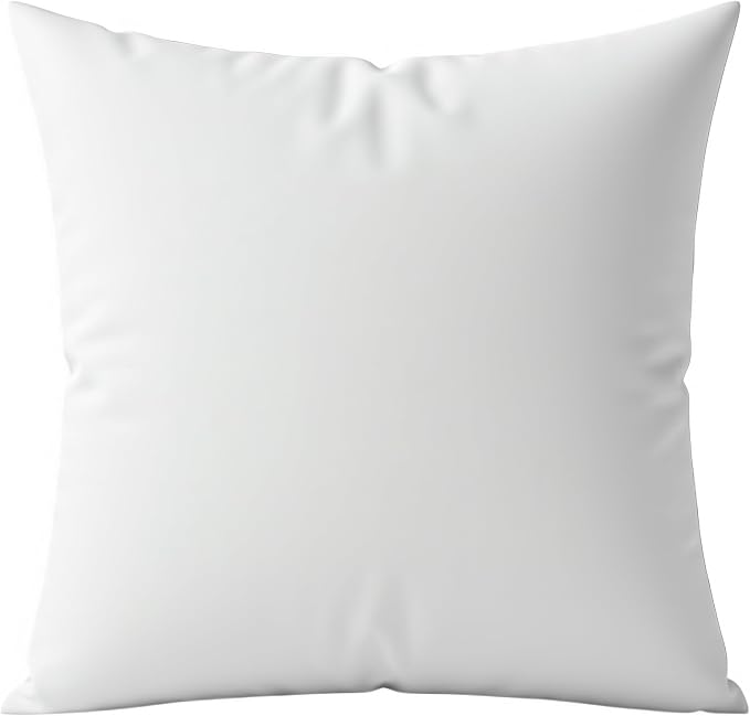Digital Decor Decorative Throw Pillow Insert 20x20, Soft Hypoallergenic Down Alternative Cushion Form for Couch, Sofa & Bedroom Décor, Made in USA Square Pillow Insert, White, 1 Pack